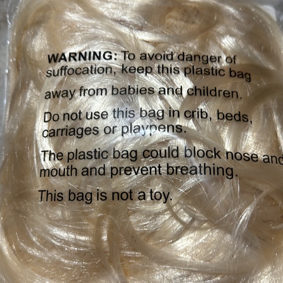 Halloween Blonde Mullet Wig - Picture 2 of 2